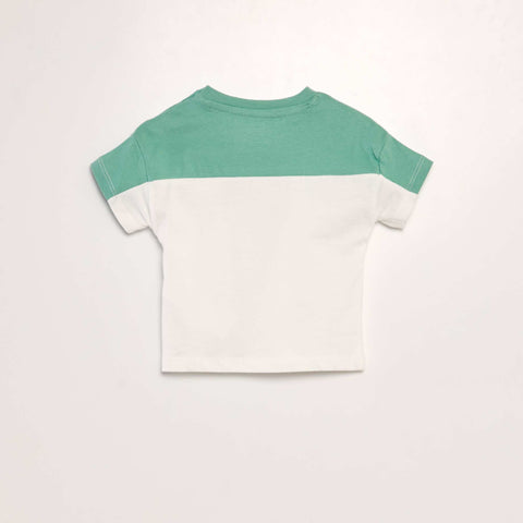 T-shirt color block à col rond