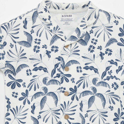 Chemise manches courtes à motif