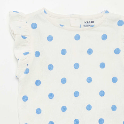 Tee-shirt imprimé manches volantées