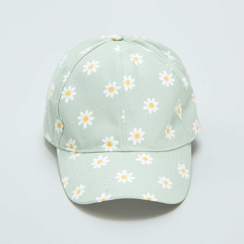 Casquette fleurie