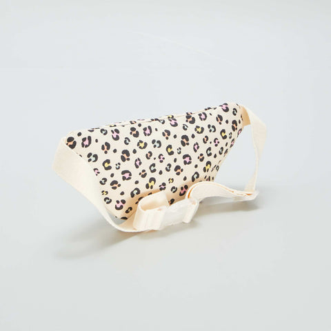Sac banane en toile imprimée