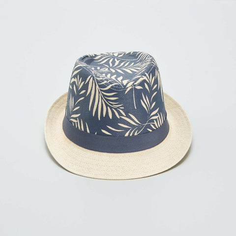 Chapeau de paille imprimé