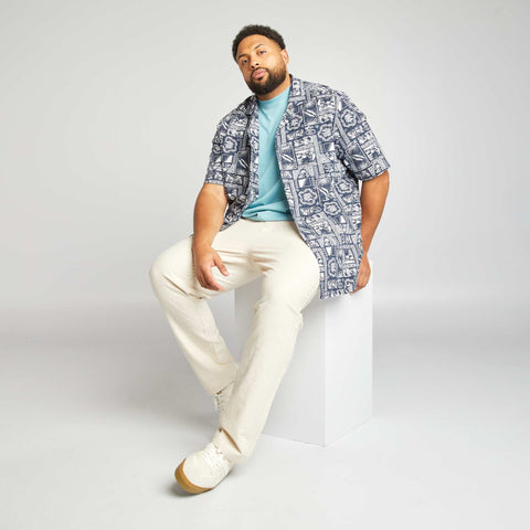 Chemise à manches courtes avec imprimé