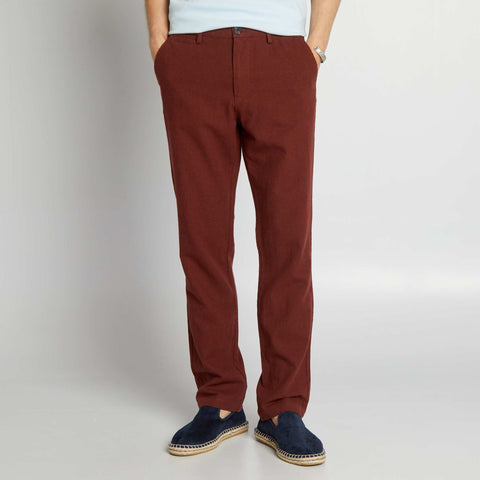 Pantalon chino en lin