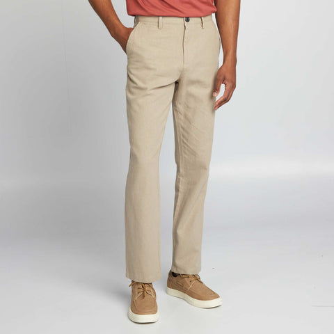 Pantalon chino en lin