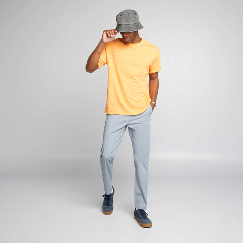 Pantalon chino à ceinture élastiquée