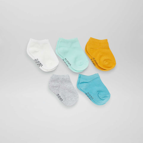 Lot de 5 paires de chaussettes unies