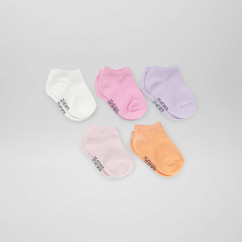 Lot de 5 paires de chaussettes unies