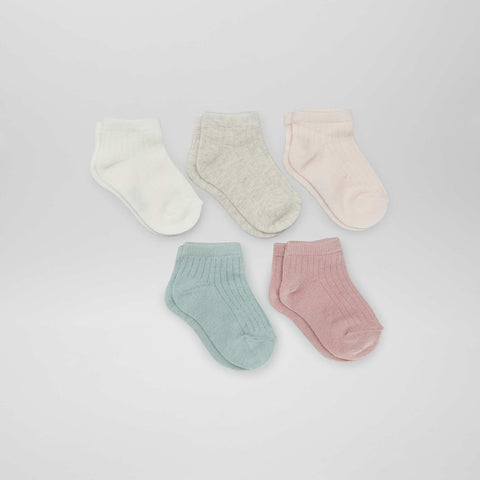 Lot de chaussettes invisibles - 5 paires