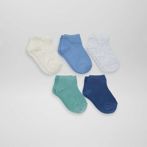 Lot de 5 chaussettes invisibles