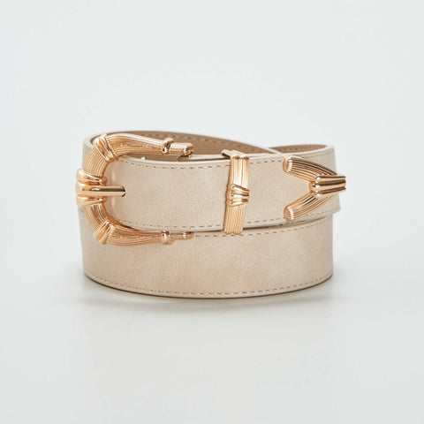 Ceinture fine à boucle fantaisie