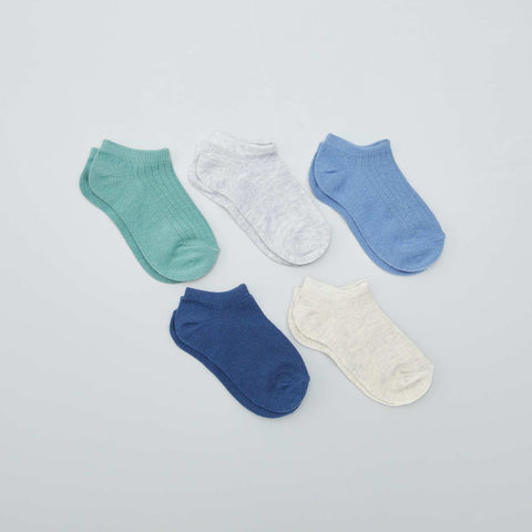 Lot de 5 chaussettes invisibles