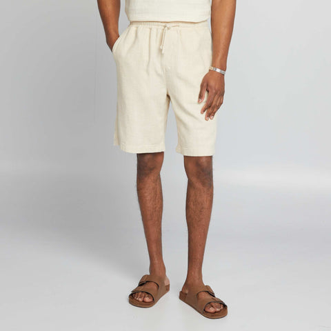 Short à taille élastiquée