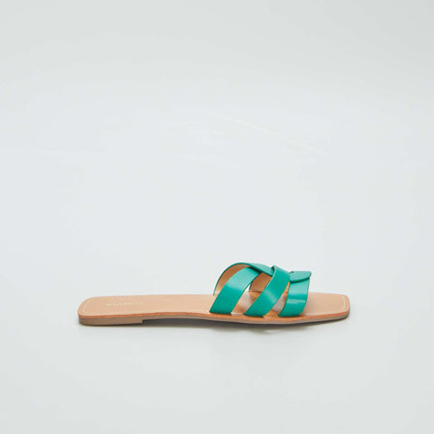 Sandales à brides croisées fantaisie