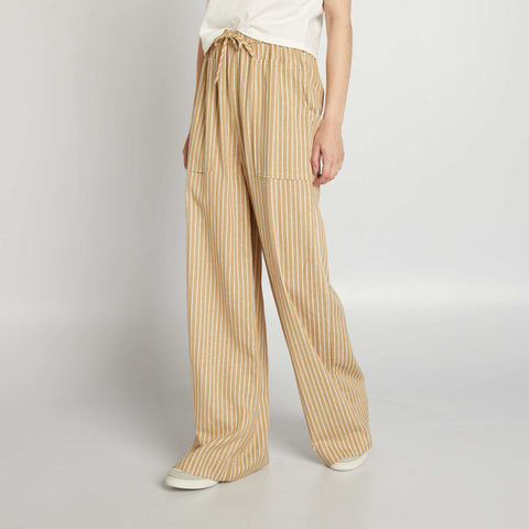 Pantalon en lin large