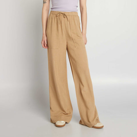 Pantalon en lin large