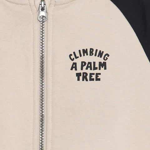 Sweat zippé en molleton fin