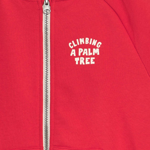Sweat zippé en molleton fin