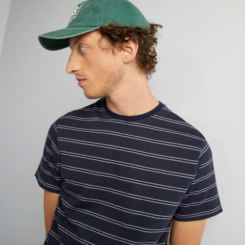T-shirt à manches courtes effet chevron