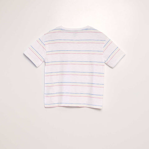 T-shirt à rayures colorées