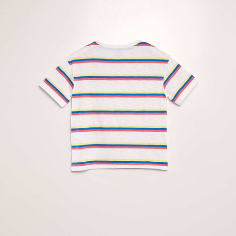 T-shirt à rayures colorées
