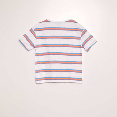 T-shirt à rayures colorées