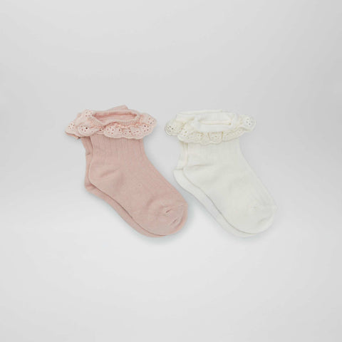 Lot de chaussettes à volants - 2 paires