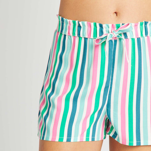 Short de pyjama fluide
