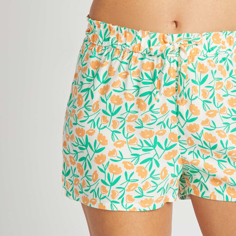 Short de pyjama fluide