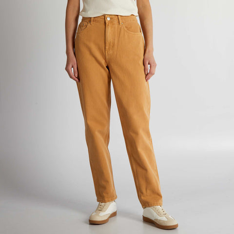 Jean droit taille haute