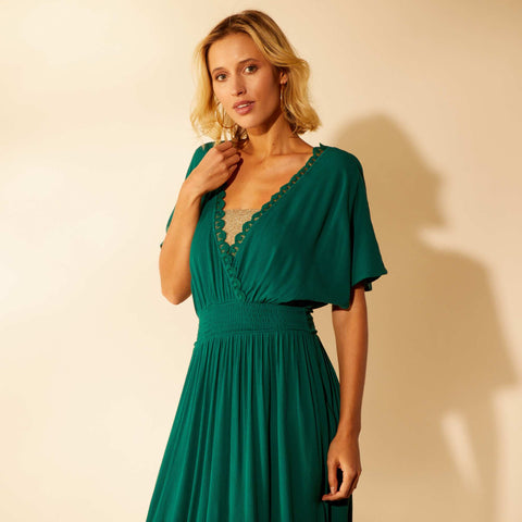 Robe de plage en maille crêpe