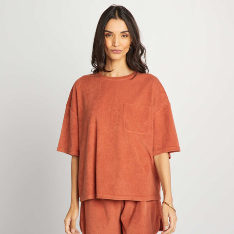 T-shirt oversize en éponge