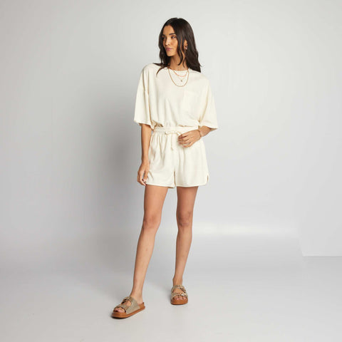 T-shirt oversize en éponge