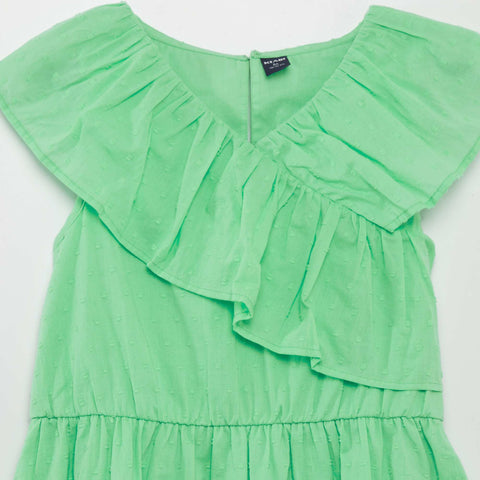 Robe en coton plumetis