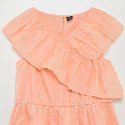Robe en coton plumetis