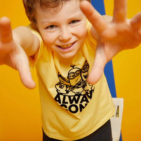 Tee-shirt en coton 'Les Minions' à col rond