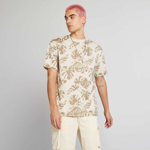 Beige 'feuilles'