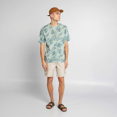 T-shirt à col rond avec imprimé