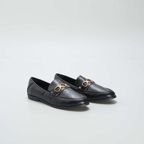 Mocassins avec chaîne dorée
