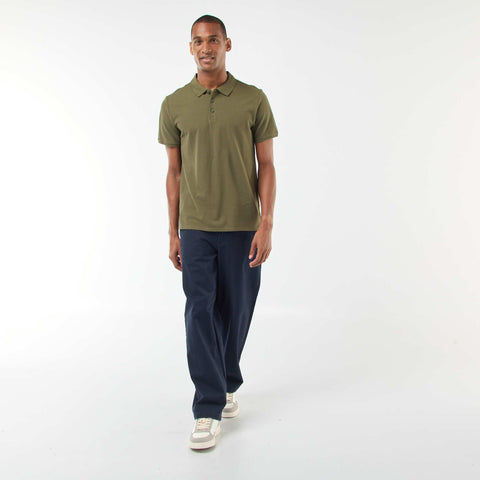 Polo en piqué de coton