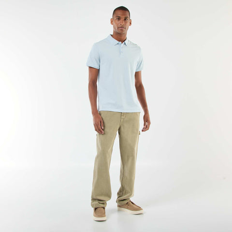 Polo en piqué de coton