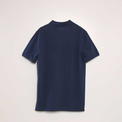 Polo en piqué de coton