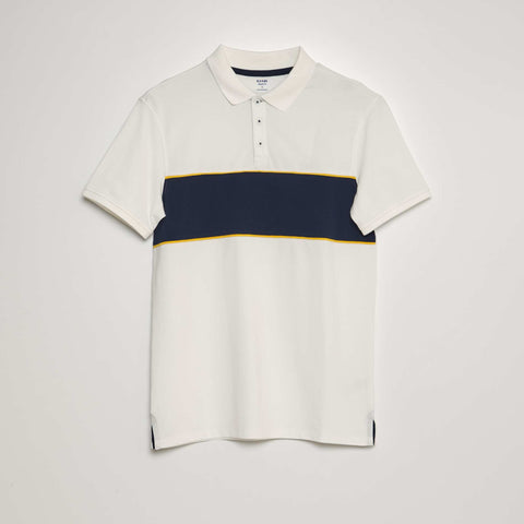Blanc/bleu marine