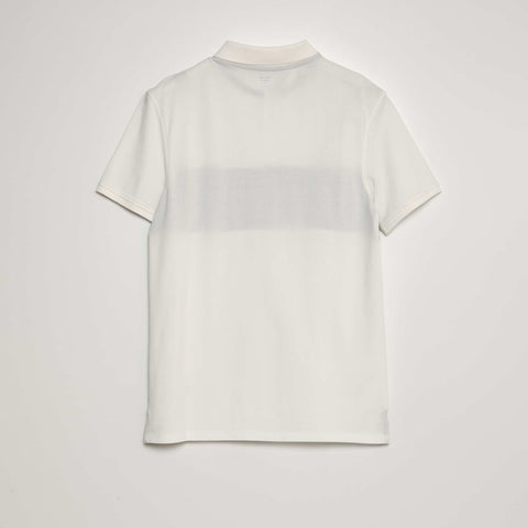 Polo en piqué de coton