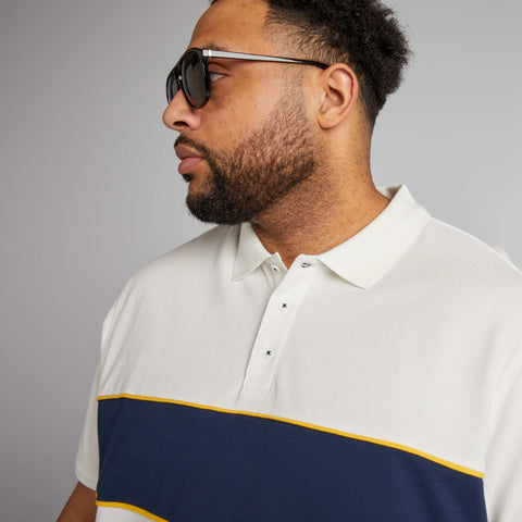 Polo en coton effet rugby
