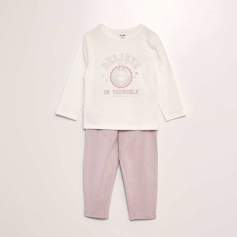 Blanc/rose lapin