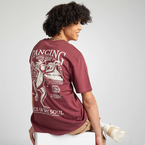 T-shirt en coton avec imprimé