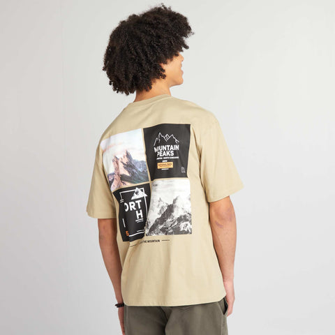 T-shirt en coton avec imprimé