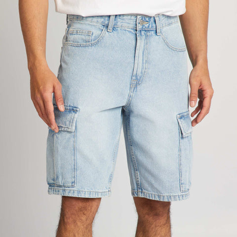 Bermuda en jean avec poches