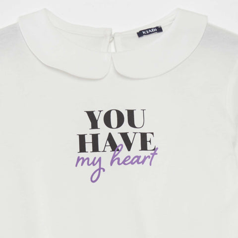 T-shirt col claudine